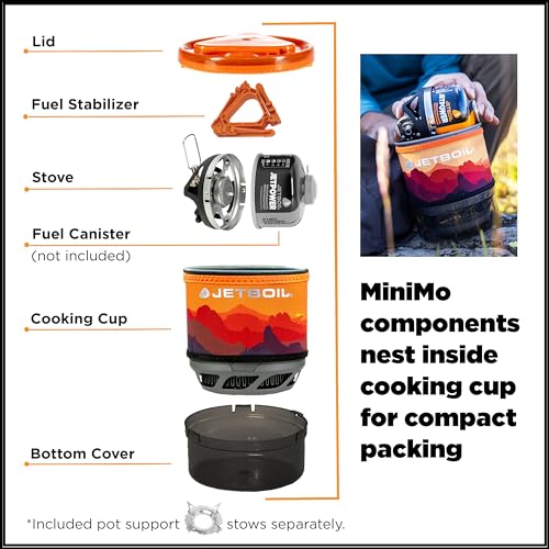 MiniMo Camping Stove Cooking System with Adjustable Heat Control Q427