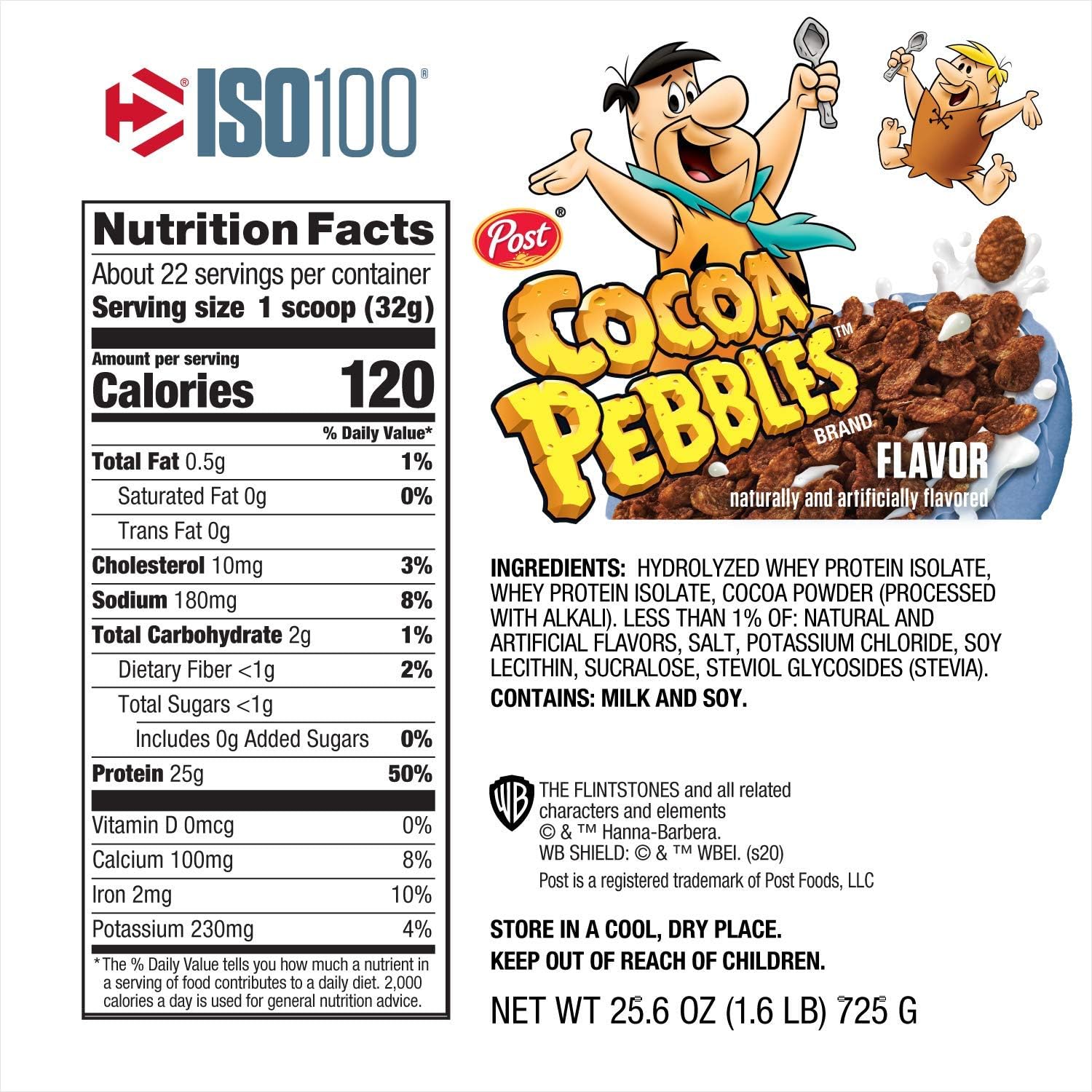 Hydrolyzed 100 Whey Protein Isolate Cocoa Pebbles (1.4 Lbs. / 20 Servings) T8559