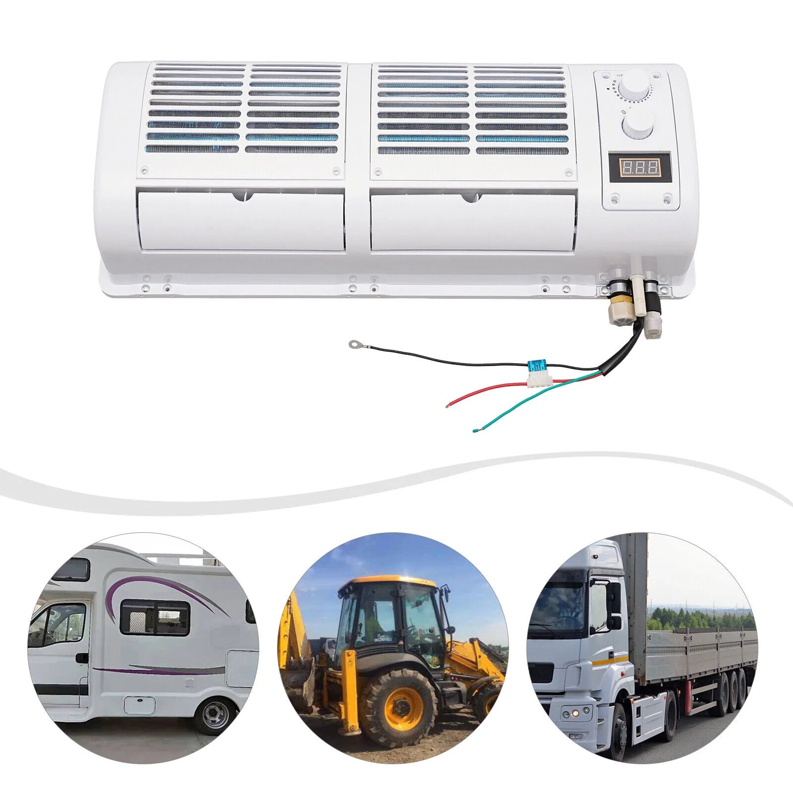 12V 22525 BTU/H LCD Air Conditioner Cooler Cooling Fan G2392