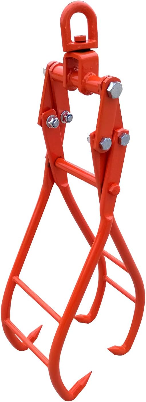 28" 4 Claw Heavy Duty Solid Steel Log Lifting Tongs M9102