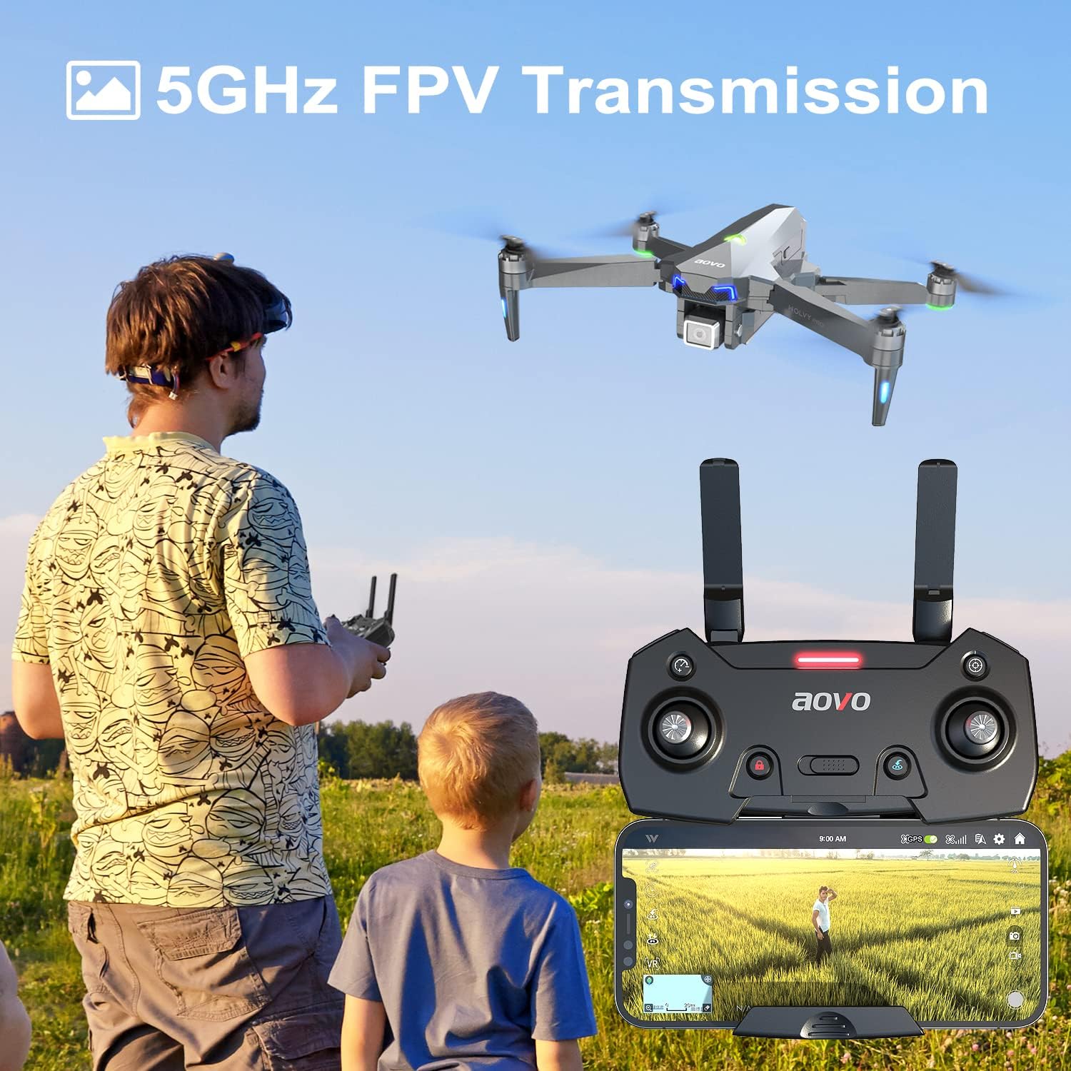 4K Drone with Camera, 30 Minutes Flight Time, GPS Return Home, Brushless Motor I359