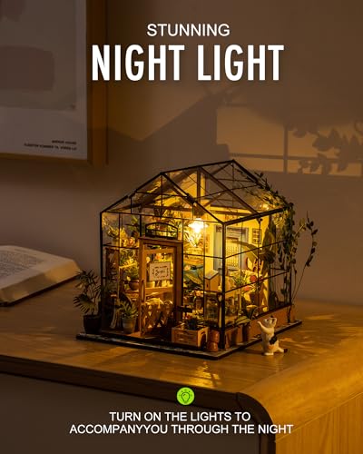 DIY Miniature Greenhouse Kit with Furniture N842482