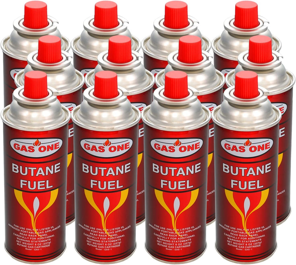12 Butane Fuel Canisters for Camping Stoves L802204