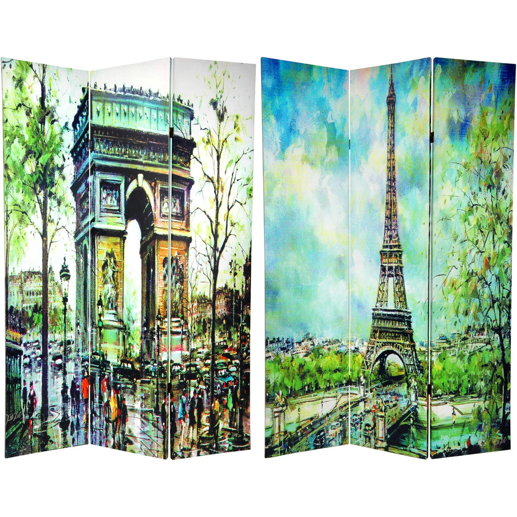 6 ft. Tall Double Sided 3 Panel Room Divider P575754