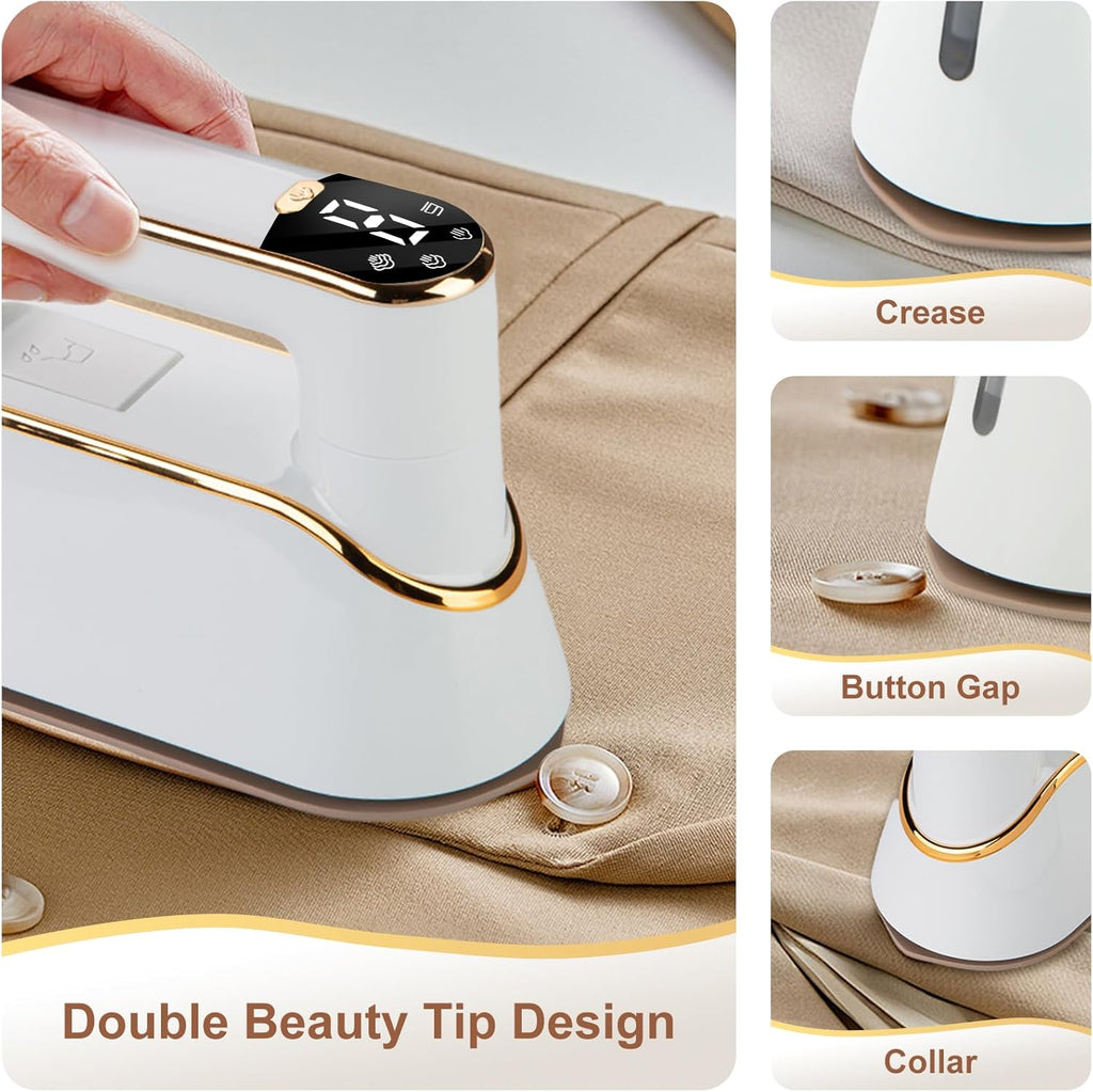 1300W Portable Handheld Clothes Steamer with LCD Screen D505