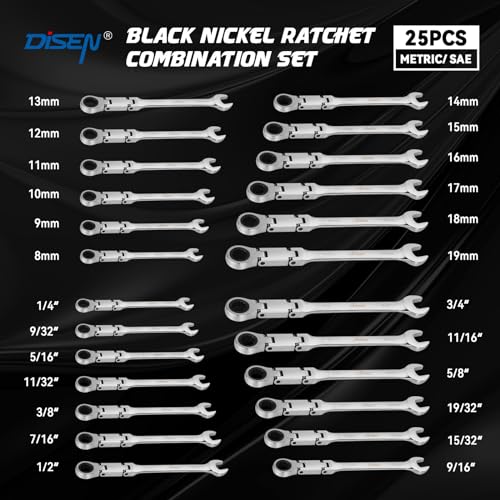 12-Piece Metric Ratcheting Wrench Set with Case O588