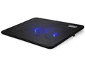 Portable Slim Quiet Laptop Cooling Pad with 2 Blue LED Fans, USB Powered, Adjustable Angled, Fits 11-14 Inch Laptop Y230
