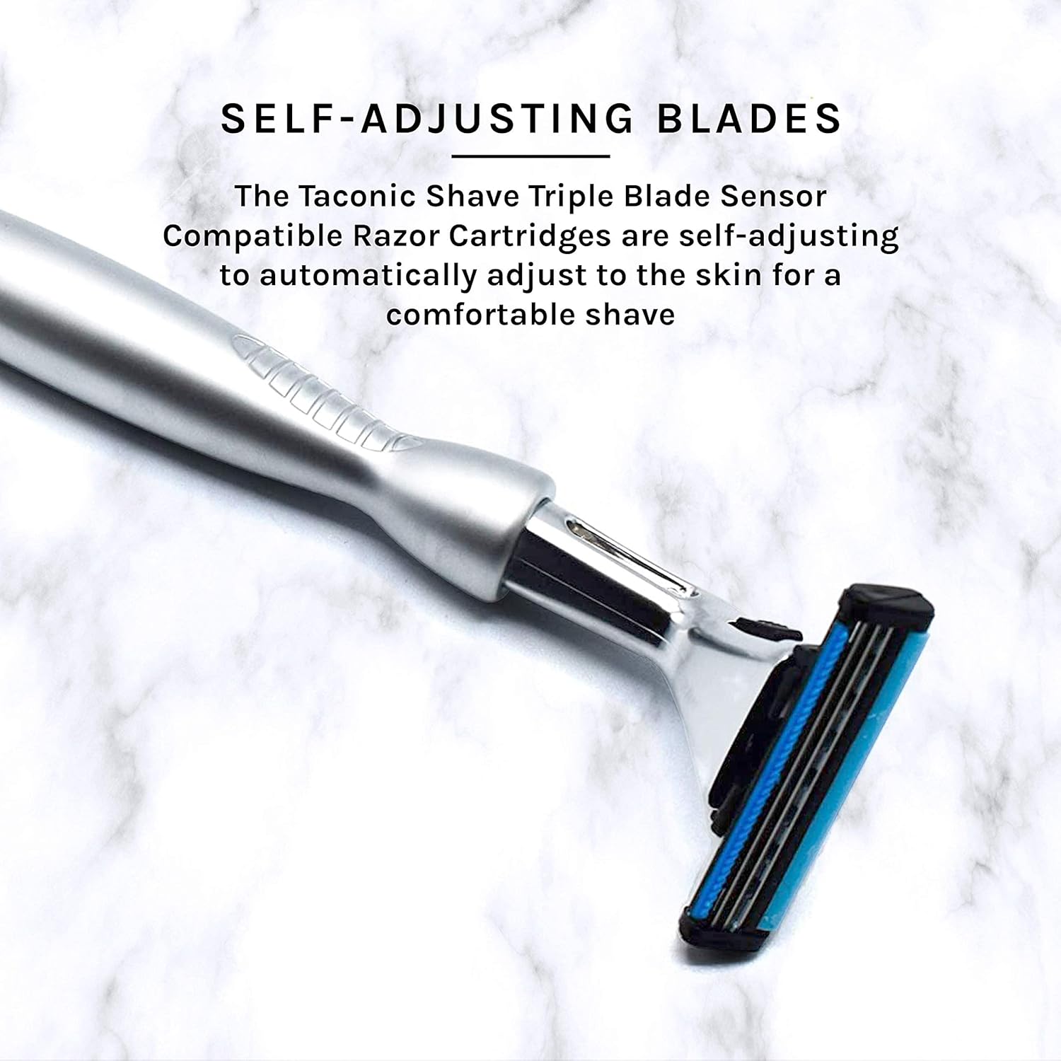 Heavyweight Triple Blade Pivot Head Razor Q468571