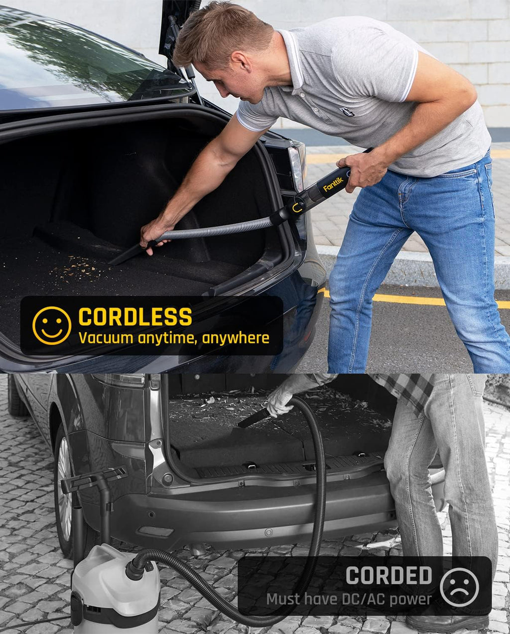 Cordless Car Vacuum & Cordless Screwdriver U7768