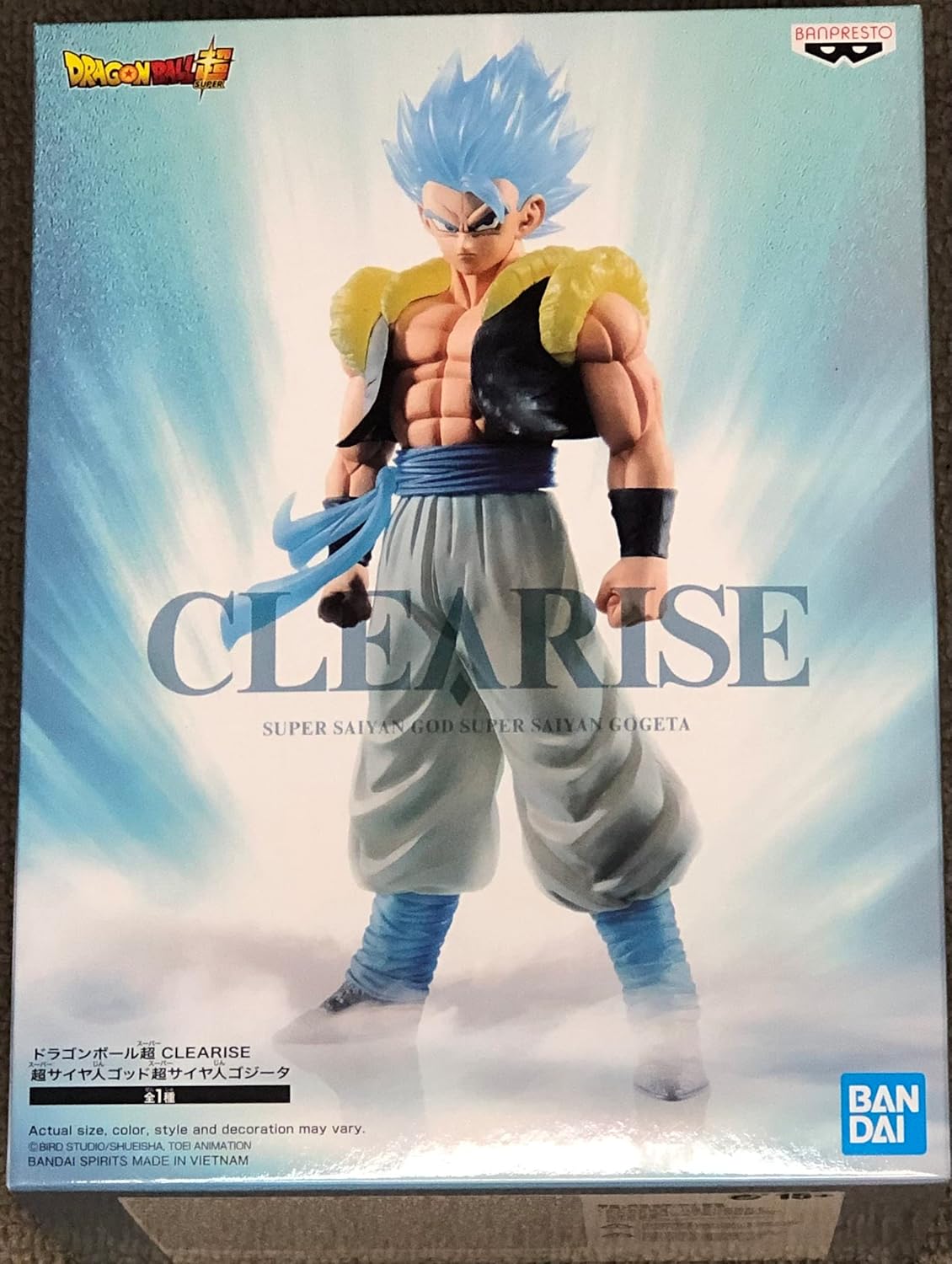 Dragon Ball Super CLEARISE Super Saiyan GOD Super Saiyan GOGETA Figure B407511
