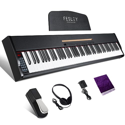 88 Key Weighted Electric Piano Keyboard with Sustain Pedal Y7127