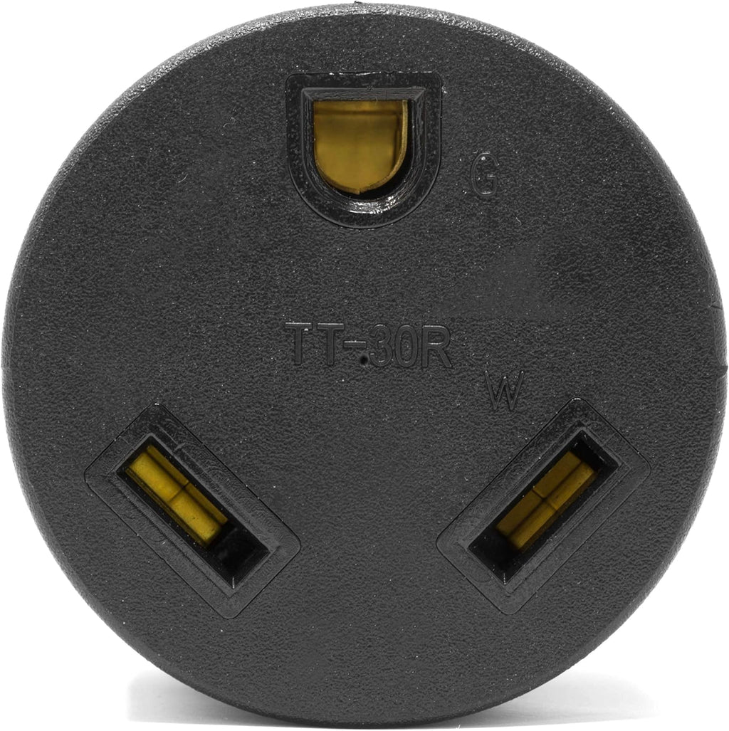 Black 30-Amp Generator to RV Adapter F807