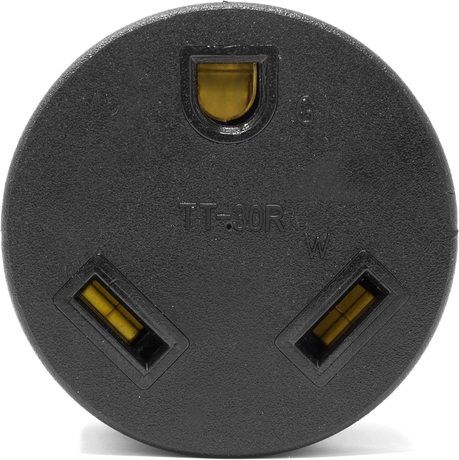 Black 30-Amp Generator to RV Adapter F807