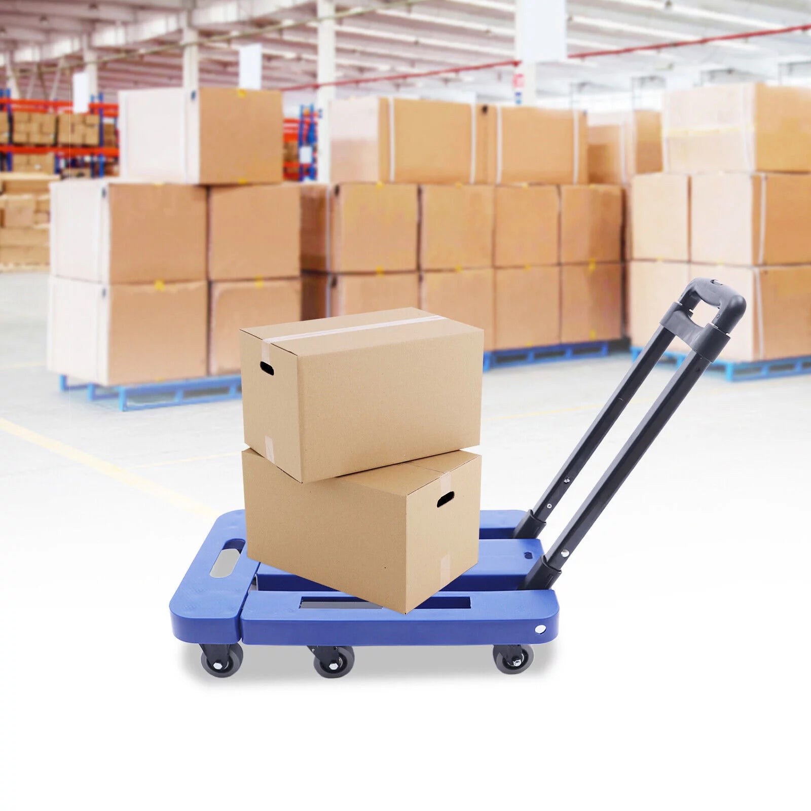 Folding Dolly Trolley with 6 Wheels T8712