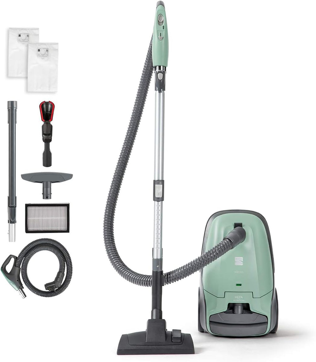 Lightweight Bagged Canister Vacuum Cleaner with HEPA T383974