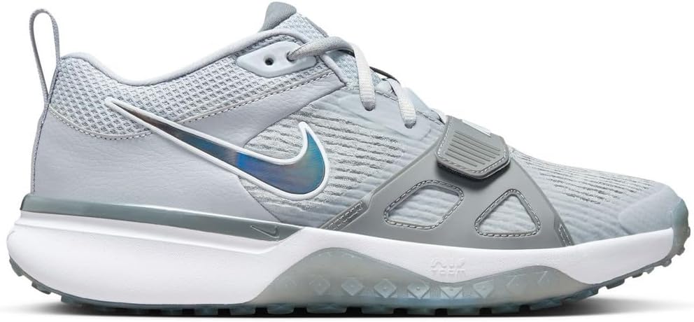 Gray White Baseball Turf Shoes B252