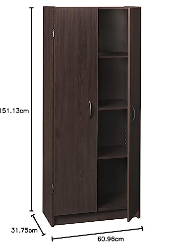 White 2 Door Pantry Cabinet with Adjustable Shelves R925