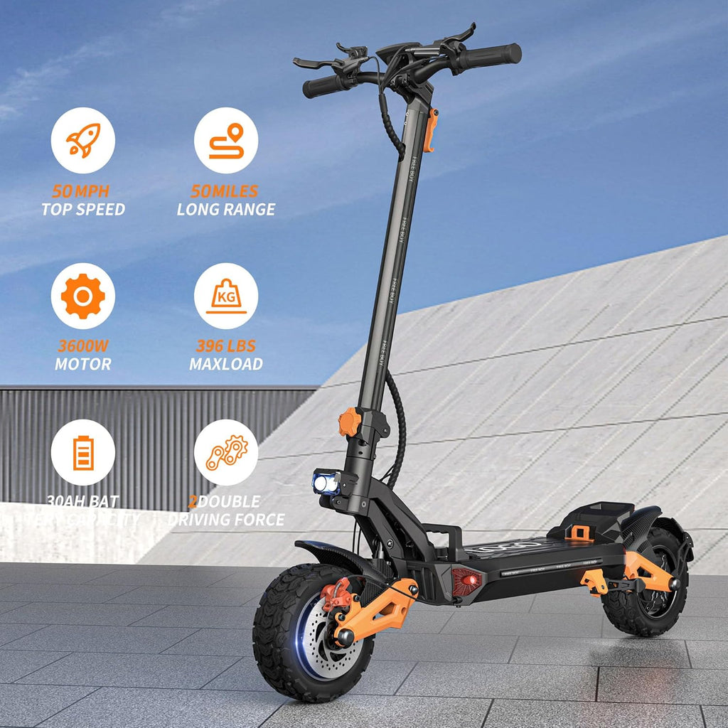 Electric Scooter with 3600W Motors 60V/30AH Battery 11 Inches Off Road Tires Z81622