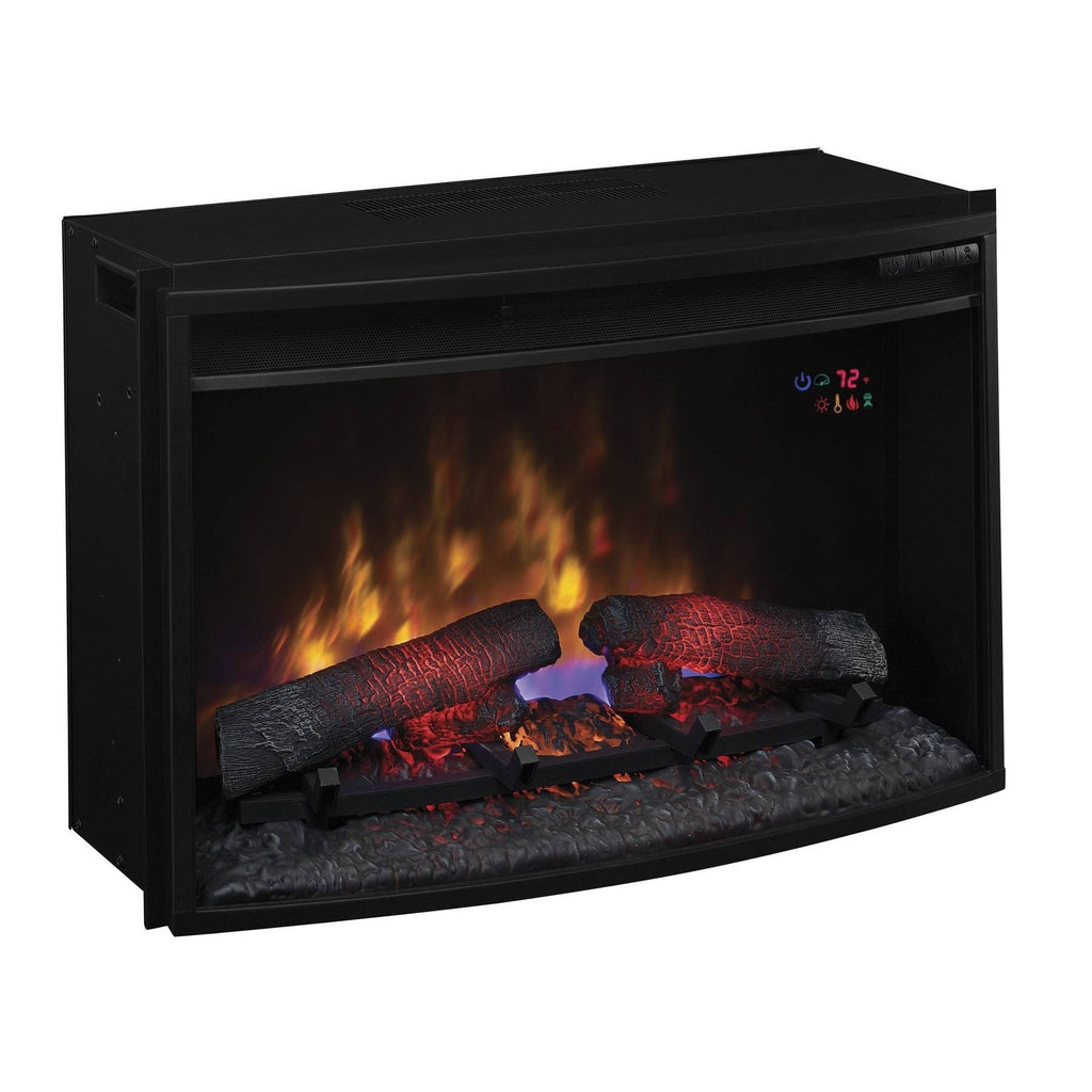 25x22 Curved Electric Fireplace Insert V793