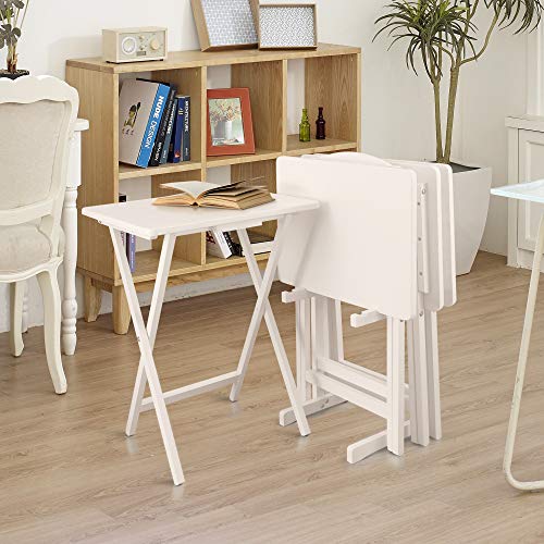 5 Piece Tray Table Set, Espresso J4378
