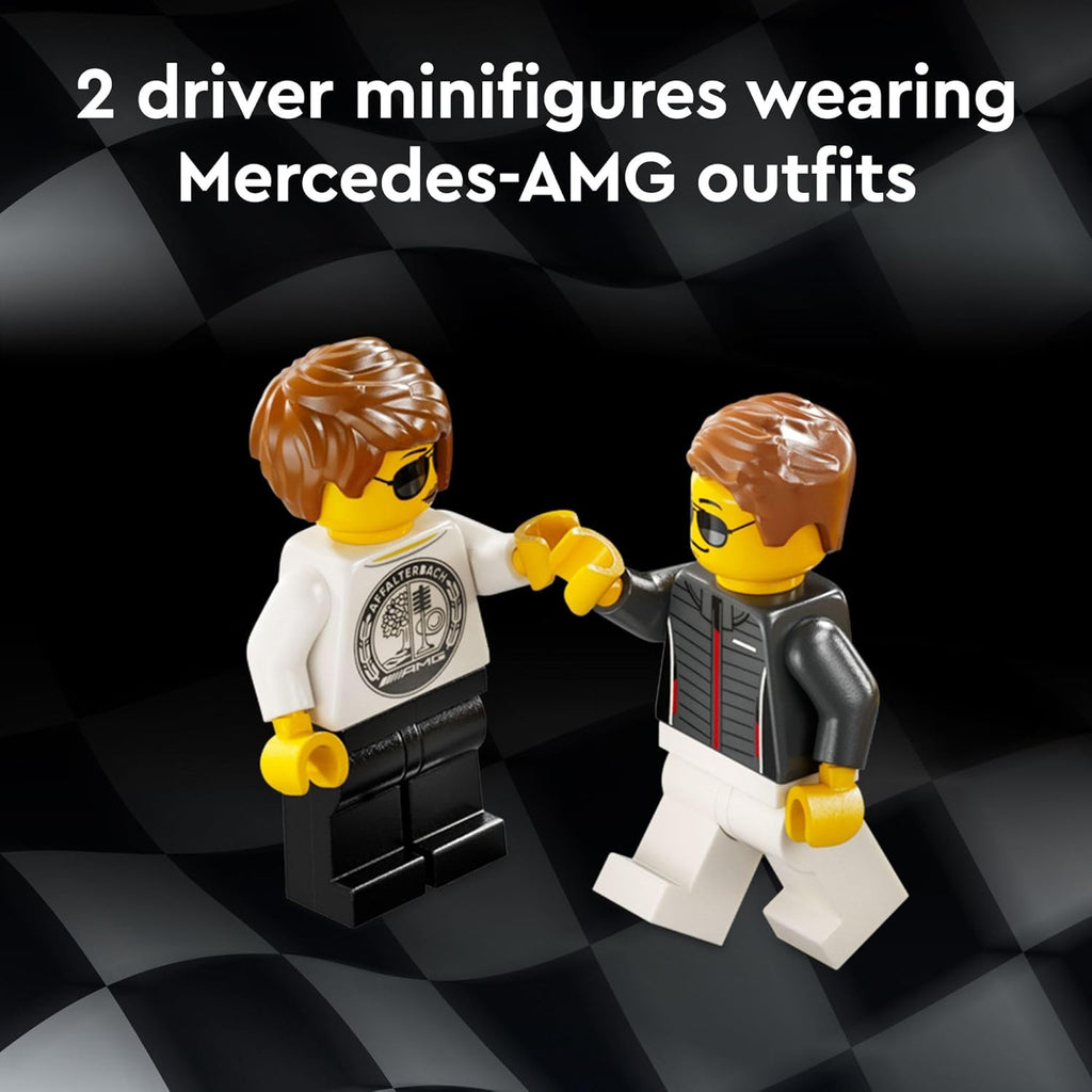 LEGO Speed Champions Mercedes-AMG G 63 & Mercedes-AMG SL 63 F1 Toy Car, 2 Building Sets with 2 Driver Minifigures Y5399