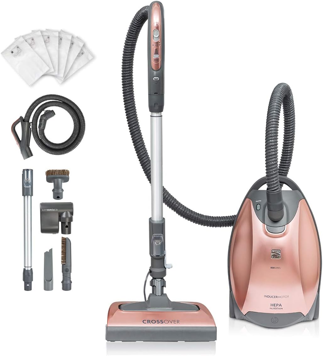 Lightweight Bagged Canister Vacuum Cleaner with HEPA T383974
