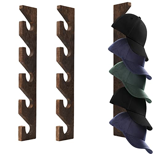 2PCS Wall Mounted Baseball Cap Hat Rack Z9640