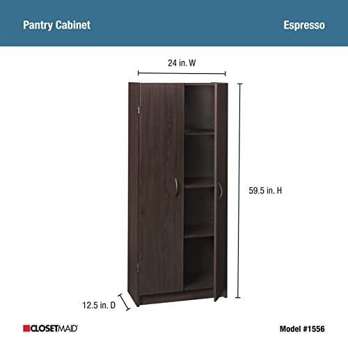 White 2 Door Pantry Cabinet with Adjustable Shelves R925