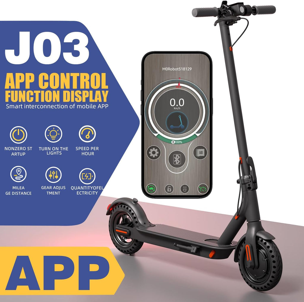 Electric Scooter with 8.5'' Tires, 350-500W Motor, 20/28 MPH Speed A313