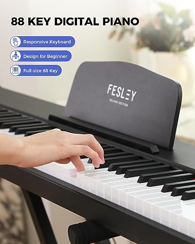 88 Key Weighted Electric Piano Keyboard with Sustain Pedal Y7127