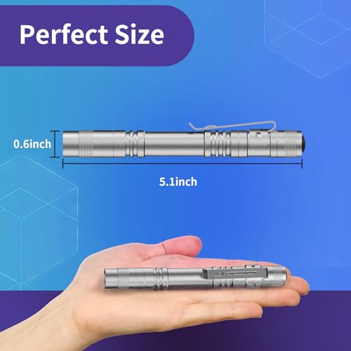UV Black Light Flashlights, 4 Pack 395nm Mini Pen Lights with Clip, Waterproof Ultraviolet Flashlights Q186