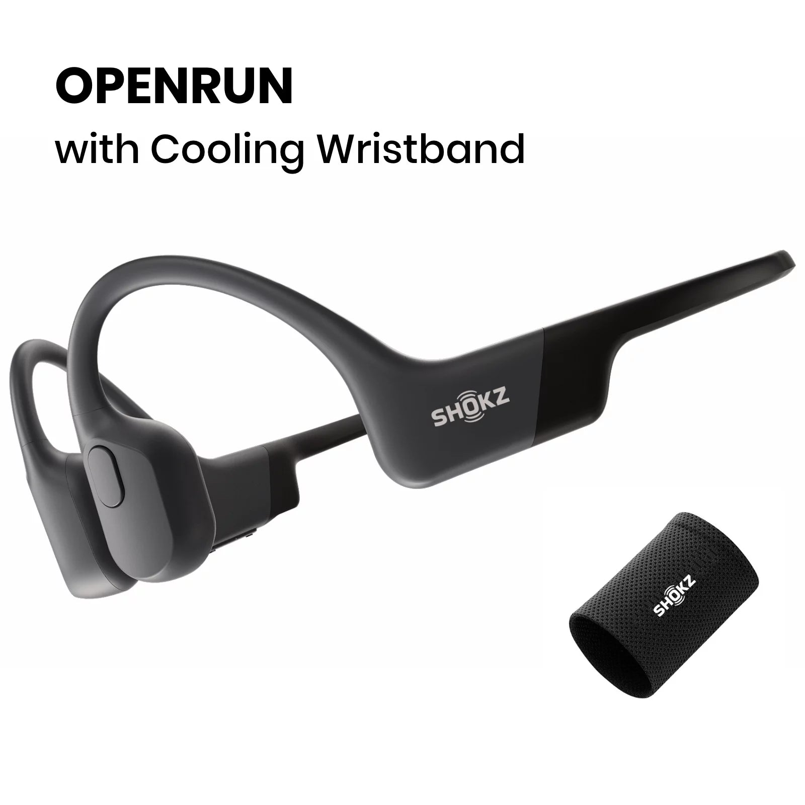 Black Bone Conduction Waterproof Bluetooth Headphones I15618
