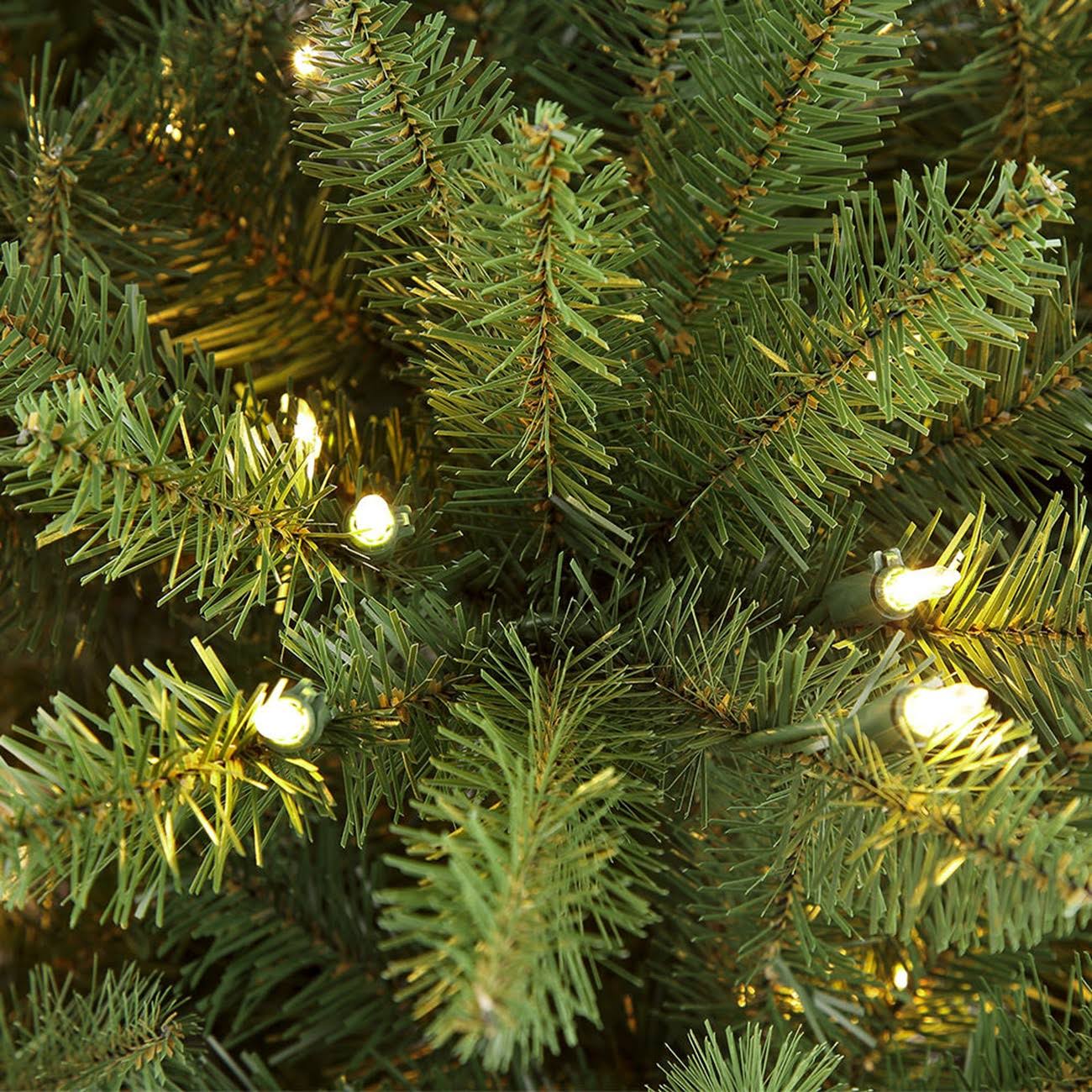 6.5ft Pre-Lit Artificial Christmas Tree Forest Fir V293730