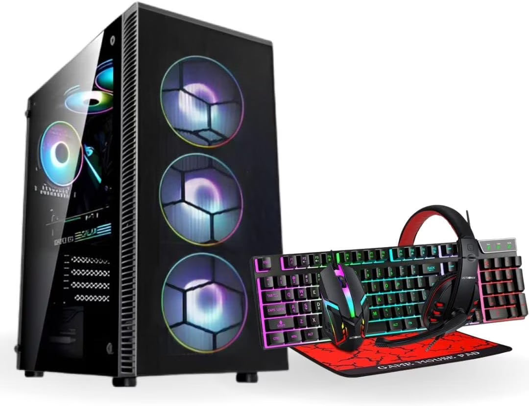 Gaming Desktop, Intel Core I5 6TH GEN, Nvidia GT1050, 32GB RAM, 1TB SSD, Keyboard, Mouse, Mouse Pad, Headset, Win10 Pro G399732
