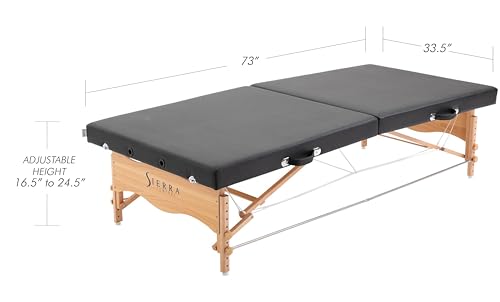 Black Portable Massage Table W63027