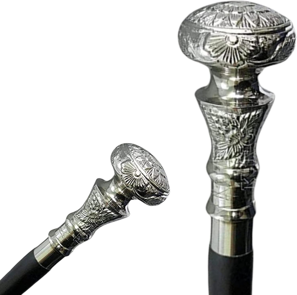 Brass Handle Wooden Walking Cane 36" R5264