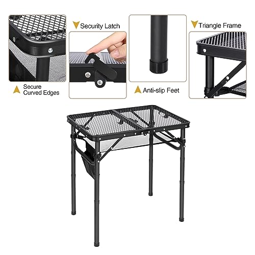 Silver 32”x32” Aluminum Folding Grill Table Q560