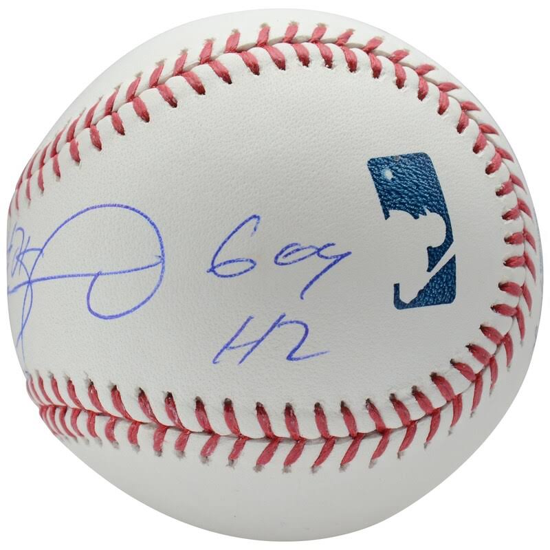 Autographed Baseball with 609 HR Inscription R4167