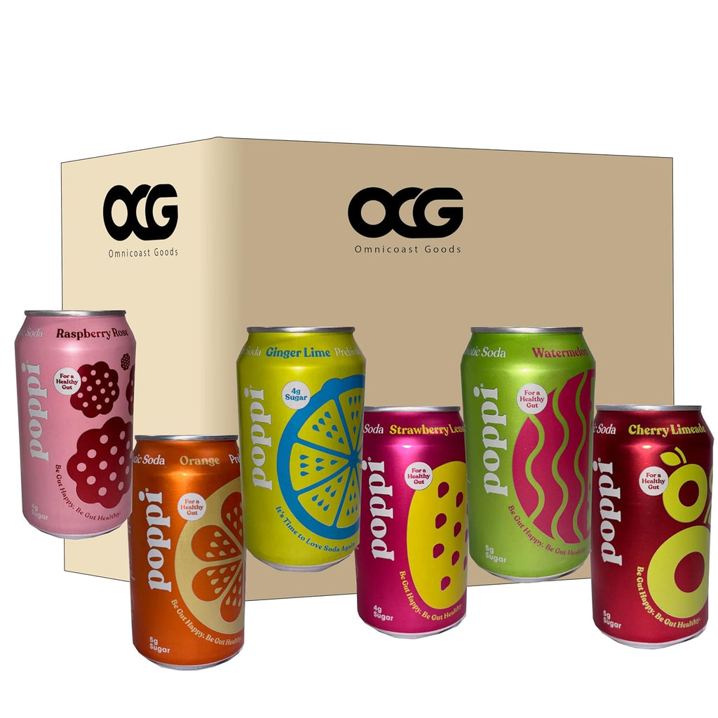 Poppi Prebiotic Soda Variety Pack 12 fl oz, 8-Pack R386