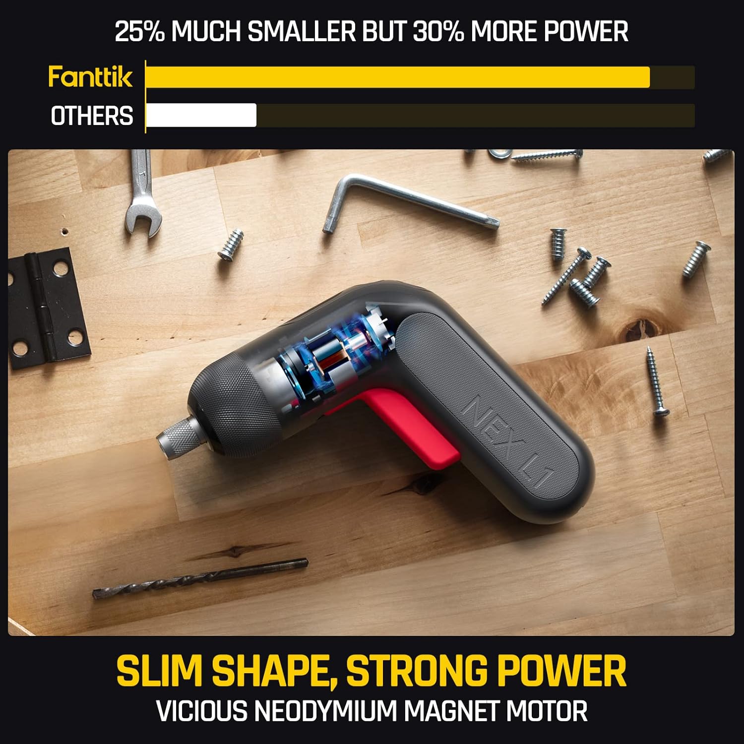 Cordless Car Vacuum & Cordless Screwdriver U7768