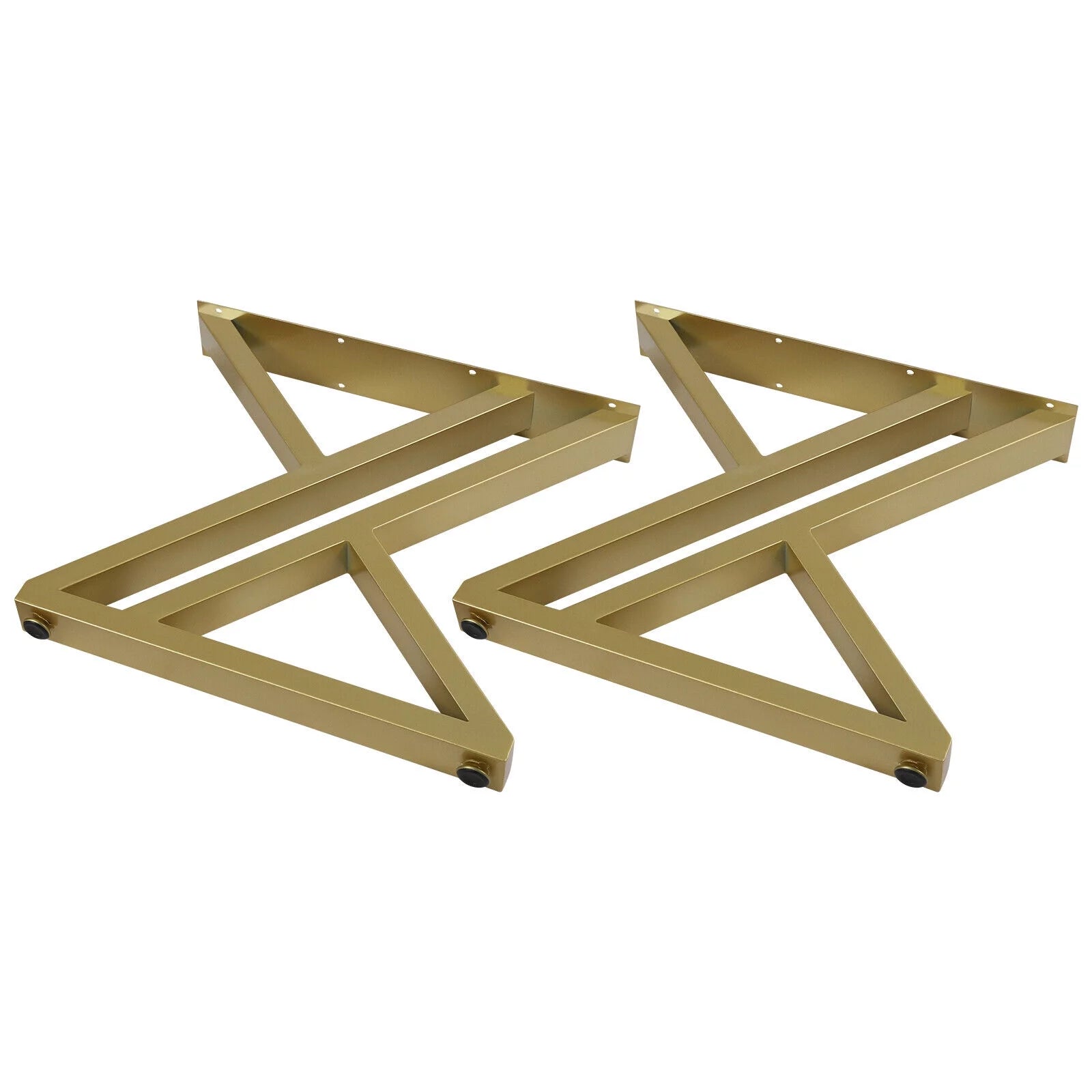16" Metal Table Legs Gold Steel J456392