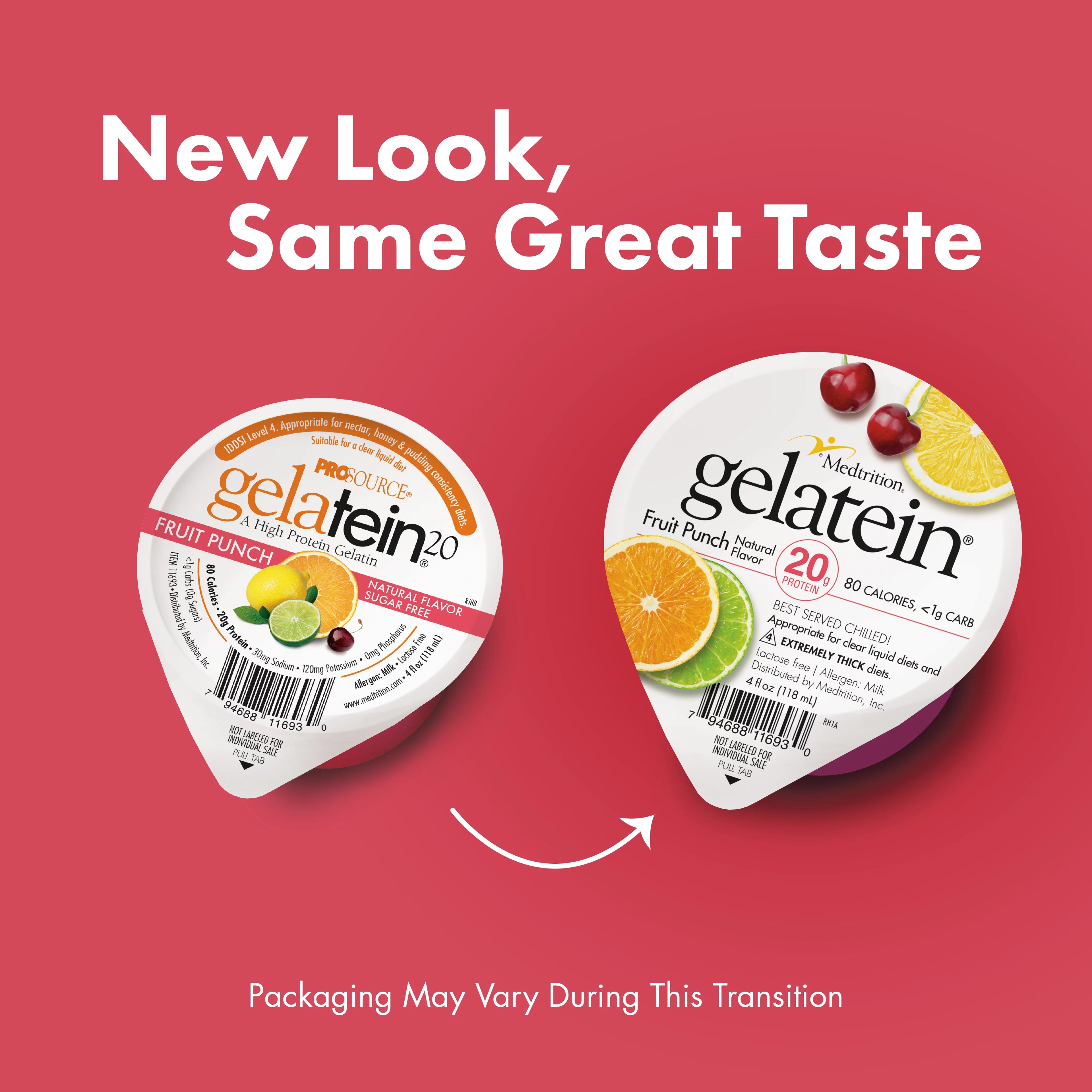 High Protein Sugar Free Fruit Punch Gelatin, 12 Servings Y468