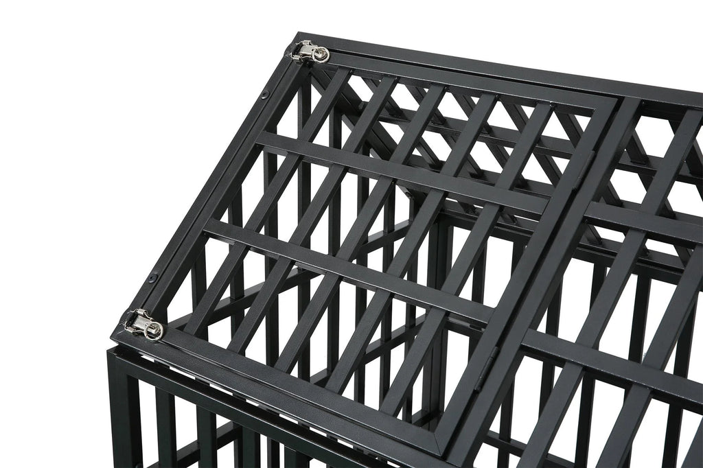 Heavy Duty Dog Cage Crate with Roof Q925971