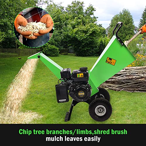 7HP Gas Powered Wood Chipper Shredder Mulcher S124516