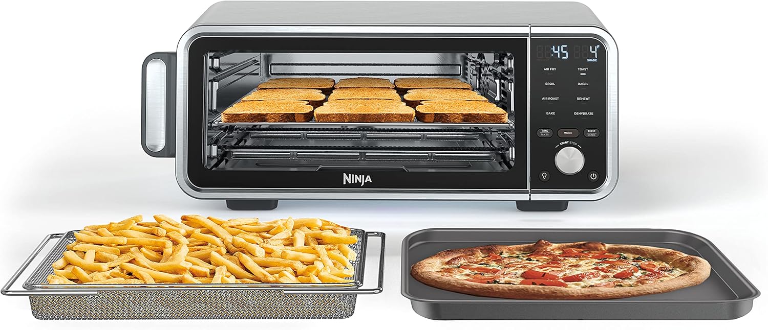Silver 8-in-1 Air Fry Countertop Oven with Air Fry Basket V8576
