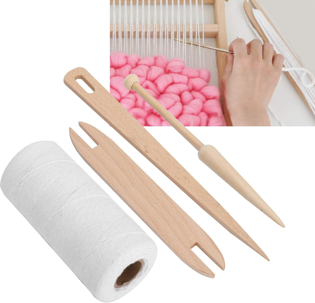 Cotton Rug Yarn with Wooden Shuttle Stick Rod F76101