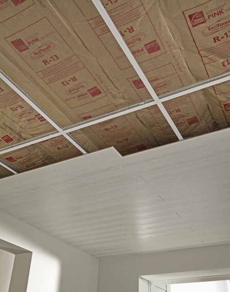 Classic White Tongue and Groove Ceiling Plank (29 Sq. ft./Case) M66264