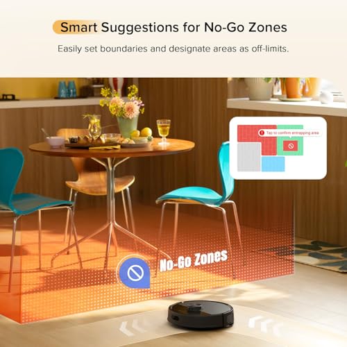 Robot Vacuum with Self-Empty Dock, 5500 Pa Suction, DuoRoller Brush, LiDAR Navigation V396830