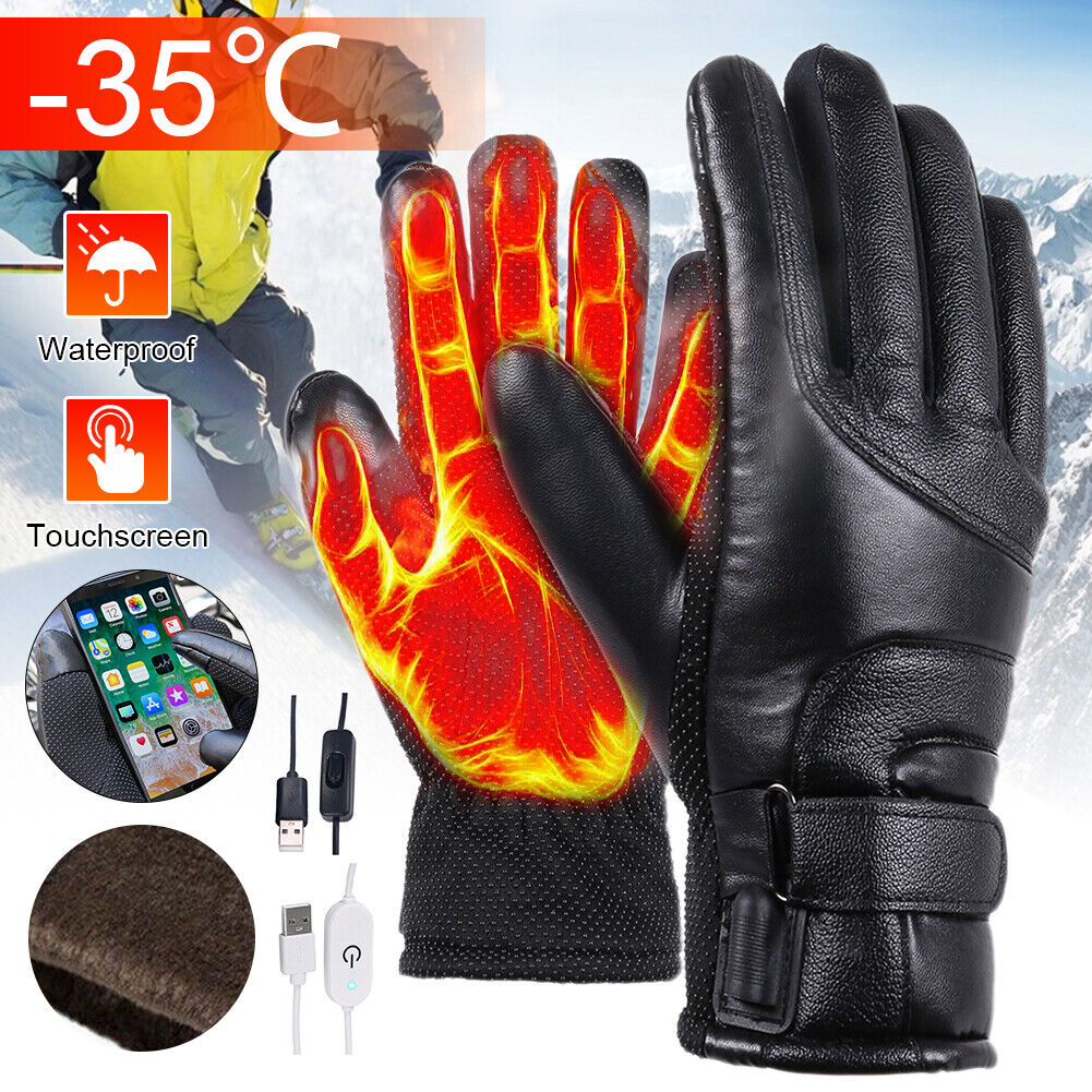 USB Powered Heated Waterproof Touchscreen Gloves L617