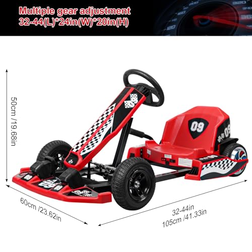 16 MPH 350W Motor Battery Powered Electric Drift Go Kart T290